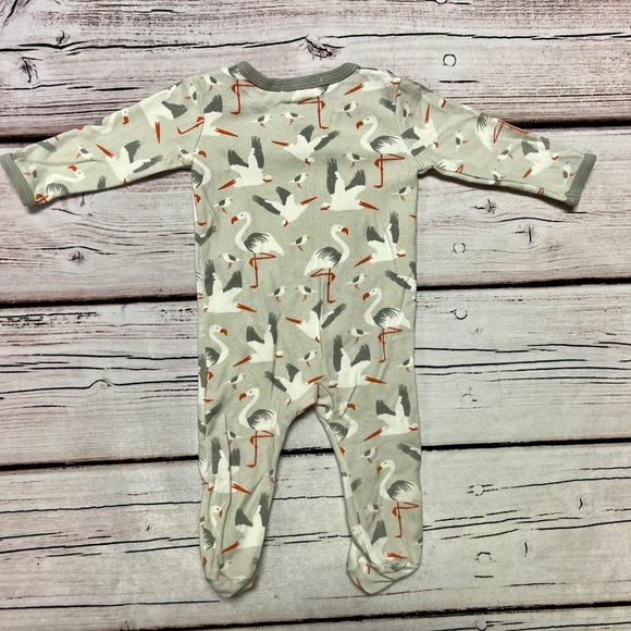 Organic Seabird Footie Romper - 3-6 mo -GUC - Picture 2 of 3